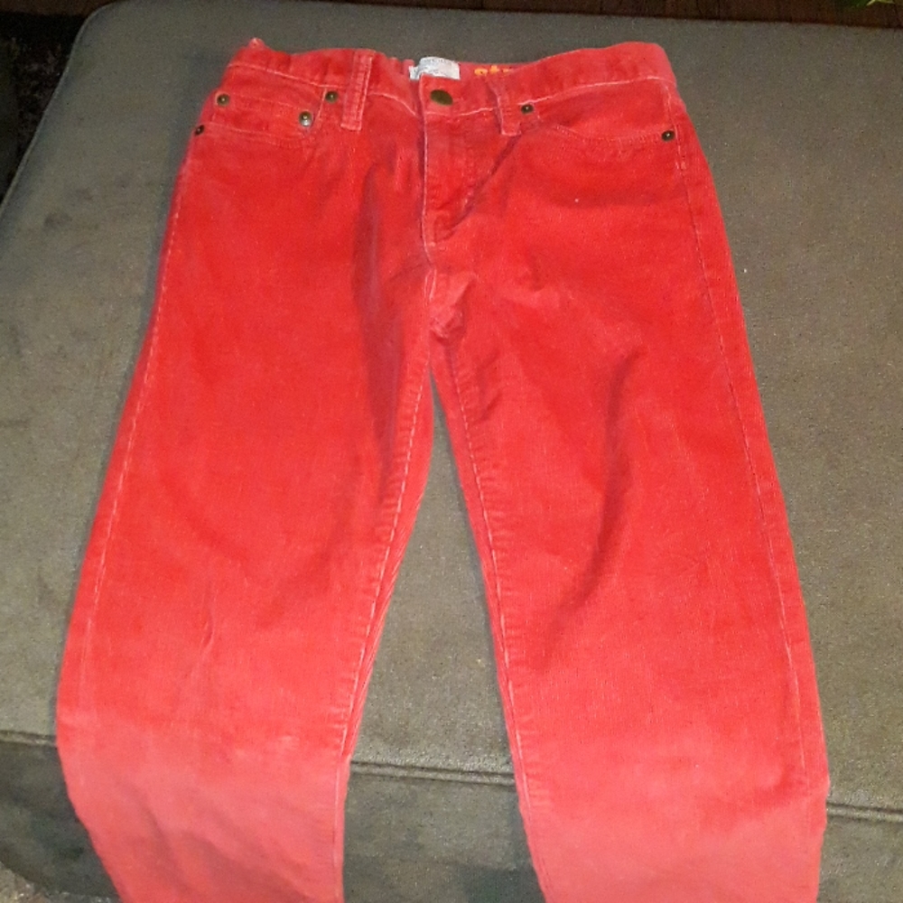 JCrew Boys Red Corduroy size 12